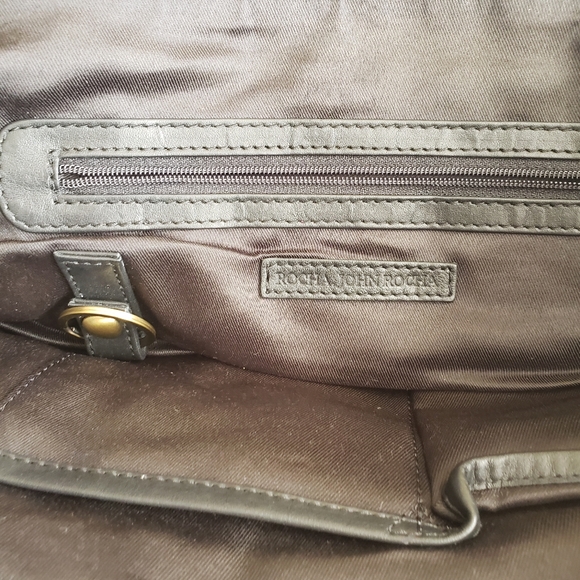 Rocha John Rocha Black Leather Handbag - Picture 4 of 11